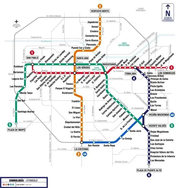 larawan: Metro Santiago: mapa, larawan, paglalarawan