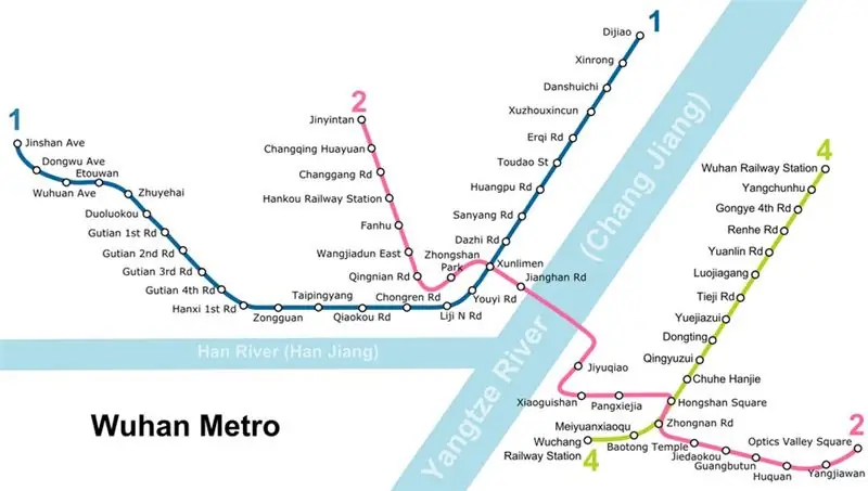 photo: Wuhan metro map