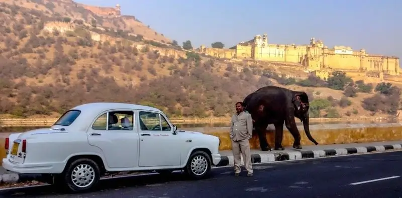 foto: Biludlejning i Indien