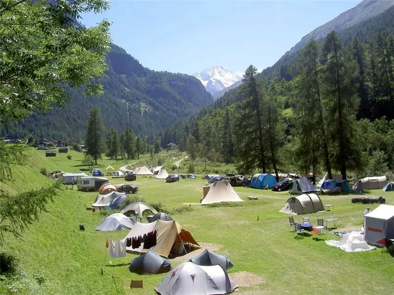 foto: Kamperen in Zwitserland