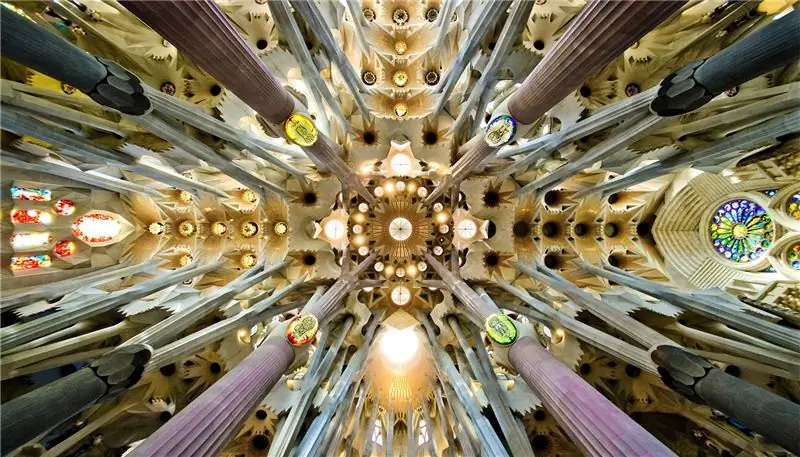 Ceiling of the Sagrada Familia Ceiling of the Sagrada Familia